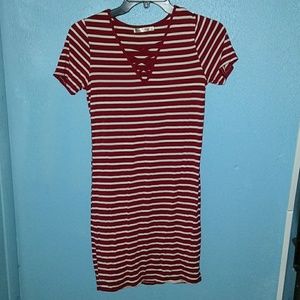 Heart Hips striped dress. Size M